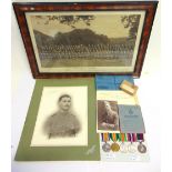 A GREAT WAR & SECOND WORLD WAR GROUP OF FIVE MEDALS TO F.W.TAYLOR, SOMERSET LIGHT INFANTRY & ROYAL