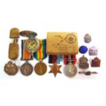 A GREAT WAR PAIR OF MEDALS TO DRIVER A. JOHNSON, ROYAL ARTILLERY comprising the British War Medal