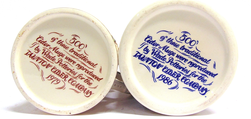 BREWERIANA - TWO TAUNTON CIDER MUGS comprising a Wade single-handled mug, 1979, limited edition of - Image 2 of 2