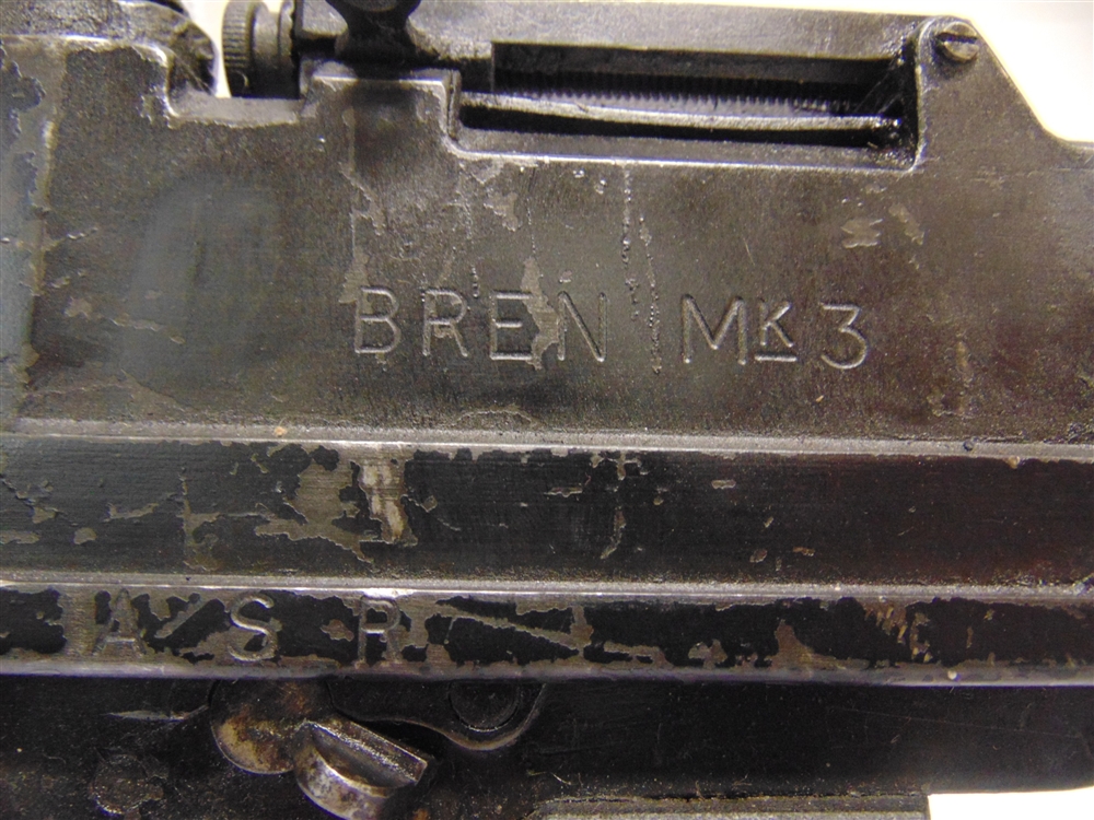A BRITISH BREN MK III .303 LIGHT MACHINE GUN, BY ENFIELD, 1955 deactivated, the blackened body - Image 2 of 6