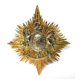 A FIRST (GRENADIER) REGIMENT OF FOOT GUARDS OFFICER'S SHAKO BADGE , 10.25cm high.