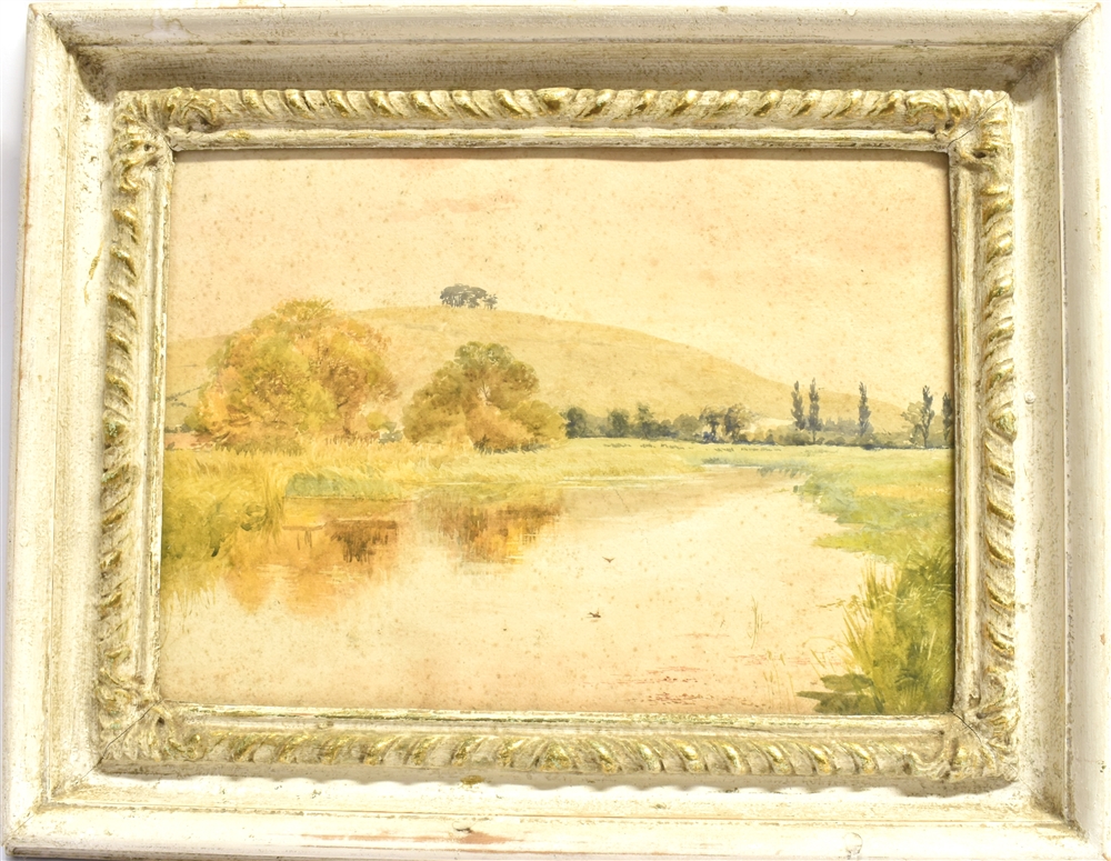 HELEN COLVILL (IRISH 1856-1935) a group of five watercolours: Rural river scene, 25cm x 35cm - Image 14 of 14