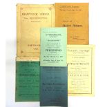 [TOPOGRAPHY]. SOMERSET & DEVON Six auction catalogues, circa 1920s-30s, including that for a sale at