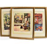 BREWERIANA - A SET OF TWELVE THELWELL GUINNESS PUB PRINTS each approximately 30cm x 25.5cm,