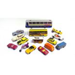 ASSORTED DIECAST MODEL VEHICLES most circa 1960s-70s, by Matchbox (7), Corgi (4), Dinky (2), Siku (