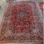 A CENTRAL PERSIAN KASHAN CARPET 347cm x 246cm Condition Report : good condition, thick pile with