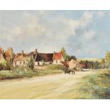ANDRE GIRARD (FRENCH 1901-1968) 'Sauqueville, Normandie' oil on canvas Signed lower right, Alexander