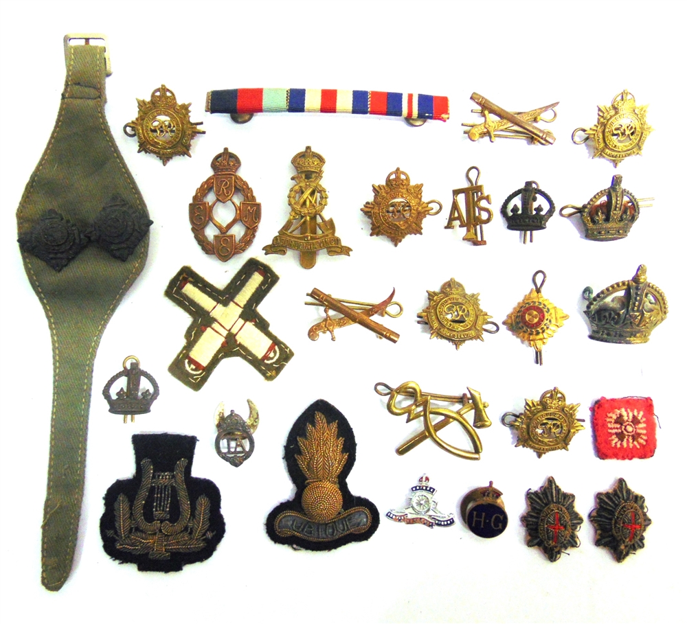 MILITARIA - APPROXIMATELY TWENTY-EIGHT CAP BADGES including those for the Dorsetshire Regiment; - Image 2 of 2