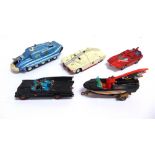FIVE TELEVISION & FILM-RELATED DIECAST MODEL VEHICLES circa 1960s, by Dinky, and Corgi, including