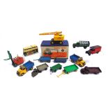 ASSORTED DINKY DIECAST MODEL VEHICLES circa 1950s, comprising a No.571, Coles Mobile Crane, yellow