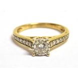 A DIAMOND DRESS RING (0.5CT) the ring with E.G.L Report stating diamond weight 0.5 carats, gross