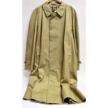 TWO GENTLEMAN'S 'BURBERRY' RAINCOATS with check linings, style Westend, sizes 56 short and 58