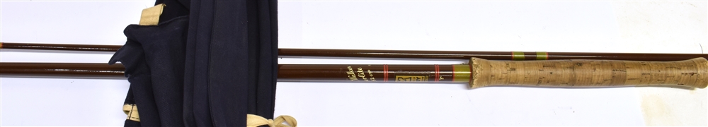 A 'HARDY RICHARD WALKER SUPERLITE' 9'3' TWO SECTION TROUT ROD with 'Hardy's' blue slip