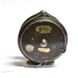 A VINTAGE INTREPID GEAR FLY KING SIZE FISHING REEL diameter 9cm