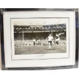 FOOTBALL ENGLAND WORLD CUP WINNERS 1966 A framed montage of the eleven players and manager, together
