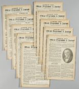 A collection of 15 Cardiff City home programmes from the 1921-22 season,  all first team matches