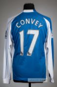 Bobby Convey blue and white striped Reading no.17 home jersey, season 2006-07, Puma, long-sleeved