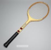 A large, oversize Slazenger's shop display tennis racquet "Guillermo Vilas", listing his major