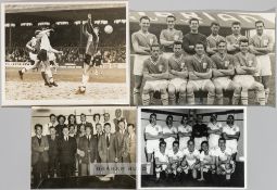 Cardiff City FC collection of original press photographs,  relating to period from 1955 to 1957,