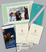 Memorabilia relating to the champion racehorse Frankel,  including 2011 and 2012 Royal Ascot race