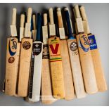 Collection of Surrey Country Cricket Club signed cricket bats, comprising of teams from 1979,