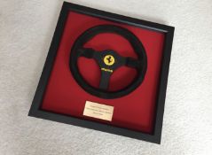 Ferrari 156/85 Momo steering wheel 1986, This is an unused bespoke steering wheel by MOMO of Italy