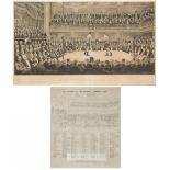 An Evening at the National Sporting Club engraving by William Howard Robinson, signed and dated