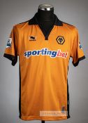 Karl Henry orange Wolverhampton Wanderers No.8 home jersey v Arsenal at Molineux Stadium, 10th