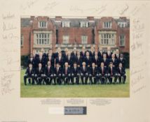 Signed England 1991 Rugby World Cup finalists official photograph, limited edition 3 of 30 colour