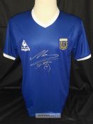 Maradona signed replica of the 1986 World Cup “THE HAND OF GOD” jersey against England,