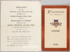 Los Angeles 1932 Olympic Games General Rules & Regulations for Cycling programme, 24-page