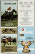 Collection of Cheltenham Gold Cup and Champion hurdle race cards,  the Gold Cup comprising 1971 to