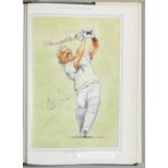 Signed "Cricket Characters" the cricketer caricatures of John Ireland,  text by Christopher Martin-