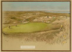 Cecil Aldin (1870-1935) ROYAL St GEORGE’S, SANDWICH, 14 by 16in. print from a series of six