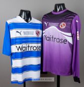 Two Reading Npower Championship Play-Off Final jersey's v Swansea City AFC at Wembley, 30th May