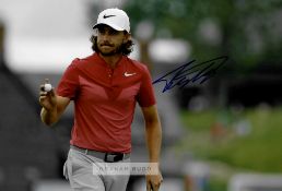 Collection of ten signed photographs of current golfers, including Tommy Fleetwood (UK) 2018 Ryder