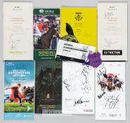 Collection of racecards for showpiece meetings,  including Newmarket guineas festival, Grand