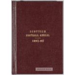 Scottish Football Annual 1892-93, rebound with burgundy gilt tooled hardback, 98-page with