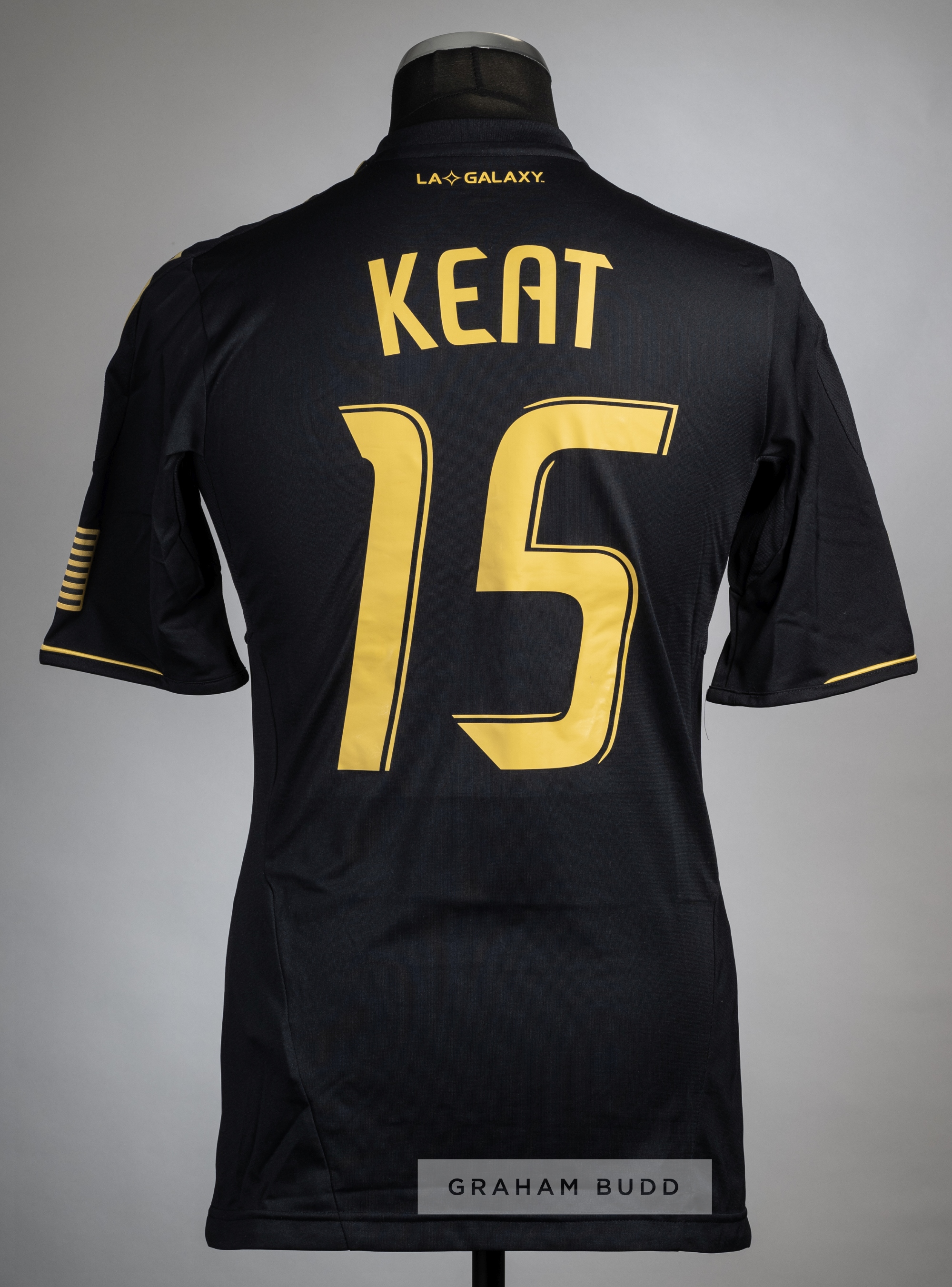 Daniel Keat black LA Galaxy No.15 jersey from the World Football Challenge v Manchester City, played - Image 2 of 3