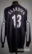 Espen Baardsen black Tottenham Hotspur no.13 goalkeeper's home jersey, season 1999- 2000, Adidas,