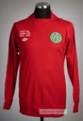 Peter Latchford red Celtic Scottish League Cup final no.1 goalkeeper's jersey v Rangers at Hampden