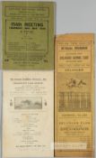 Three International greyhound race cards, 1920s/1930s, comprising Erlanger Kennel Club at Erlanger