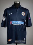 Joris Marveaux navy Montpellier No.6 jersey from the UEFA Champions League tie v Arsenal at Emirates