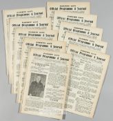 A collection of 23 Cardiff City home programmes from the 1928-29 season, comprising 15 first team