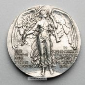 London 1908 Olympic Games participant's medal, designed by Bertram Mackennal, pewter, obverse