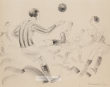 Jean Raoul Chaurand-Naurac (French, 1878-1932) "Football", circa 1930, lithograph depicting a