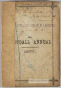 The Football Annual 1877, edited by Charles W. Alcock, published by Ward, Lock & Co., London, second