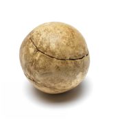 A rare ‘T. ALEXANDER’ stamped featherie ball, also inscribed with contemporary faded handwritten ‘