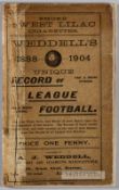 Weddell's Record of League Football 1888-1904,  published by A J Weddell, Everton, 68-page booklet