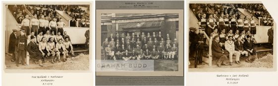 Barbarian [Rugby] Football Club team official photograph from the Easter Tour of Wales in the 1931-